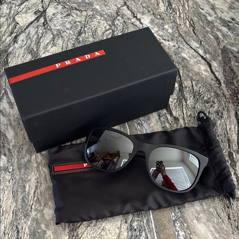 SOLD Prada Black Sunglasses with Case